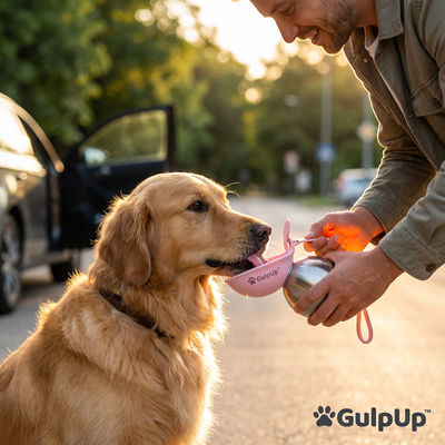 GulpUp™ — The 2-in-1 Dog Water Bottle & Bowl