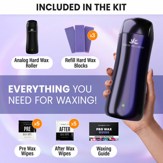 Hard Wax Roller Kit | No-Strip Hair Removal Kit for Full Body