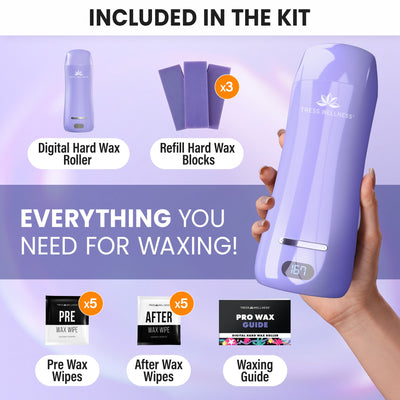 Hard Wax Roller Kit | No-Strip Hair Removal Kit for Full Body