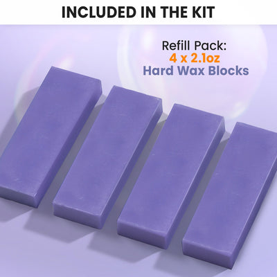 Hard Wax Roller Kit | No-Strip Hair Removal Kit for Full Body